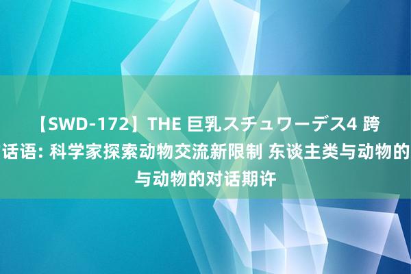 【SWD-172】THE 巨乳スチュワーデス4 跨越物种的话语: 科学家探索动物交流新限制 东谈主类与动物的对话期许