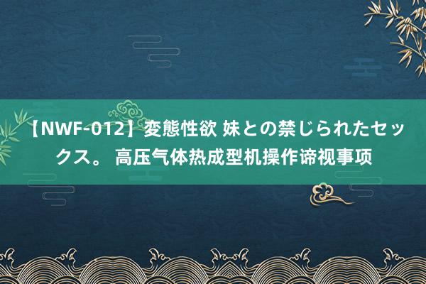 【NWF-012】変態性欲 妹との禁じられたセックス。 高压气体热成型机操作谛视事项