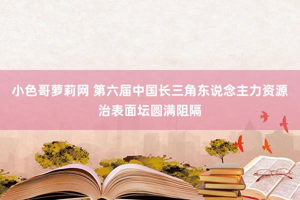 小色哥萝莉网 第六届中国长三角东说念主力资源治表面坛圆满阻隔